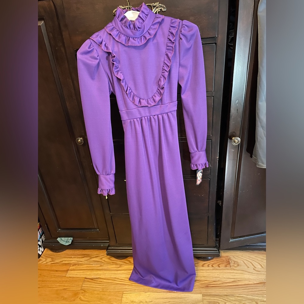 Purple vintage prairie dress
